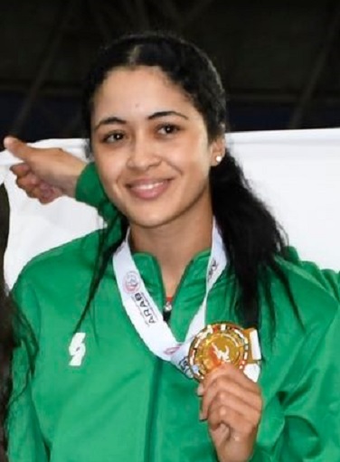 Nesrine Troubia (médaille d’or au relais dames 4×100 m) :