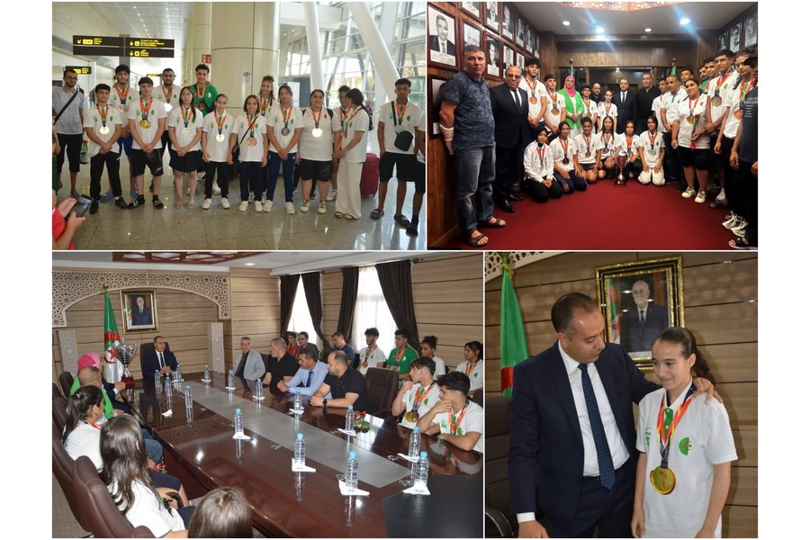 Walid Sadi accueille la sélection nationale de judo (cadettes et cadets)
